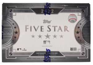 2022 Topps Five Star Baseball Hobby Box - Sweets and Geeks