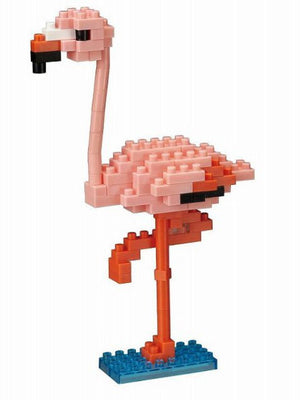 Kawada Schylling Nanoblock "Animals" Collection Flamingo - Sweets and Geeks