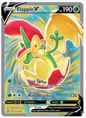 Flapple V (Full Art) SWSH05: Battle Styles # 143/163 - Sweets and Geeks