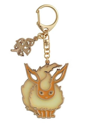 Flareon Japanese Pokémon Center Eevee Collection Metal Keychain - Sweets and Geeks
