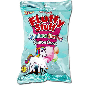 Fluffy Stuff Rainbow Sherbet Cotton Candy 2.1oz - Sweets and Geeks
