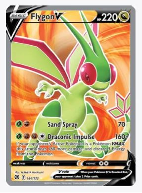 Flygon V (Full Art) SWSH09: Brilliant Stars # 164/172 - Sweets and Geeks