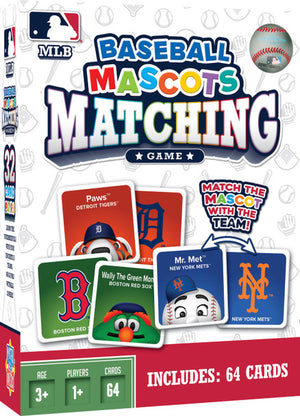 MLB Mascots Matching Game - Sweets and Geeks
