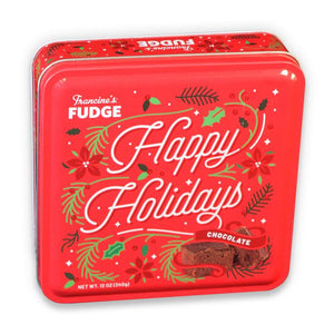 Francine's Fudge Holiday Fudge Tins - Sweets and Geeks