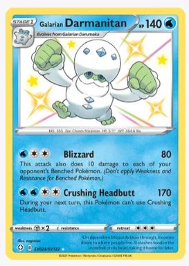 Galarian Darmanitan Shining Fates: Shiny Vault # SV024/SV122 - Sweets and Geeks