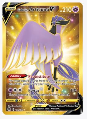 Galarian Articuno V (Secret) SWSH09: Brilliant Stars # 181/172 - Sweets and Geeks