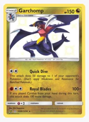 Garchomp Hidden Fates: Shiny Vault # SV40/SV94 - Sweets and Geeks