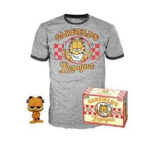 Funko Pop: Garfield (Flocked) and Garfield's Lasagna Tee - Sweets and Geeks