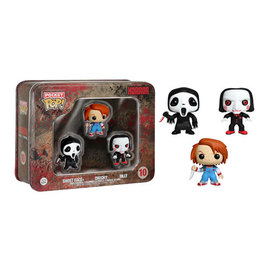 Funko Pocket Pop! Horror Tin - Ghost Face, Chucky, Billy - Sweets and Geeks