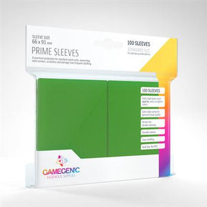 Gamegenic Prime Sleeves - Green - Sweets and Geeks
