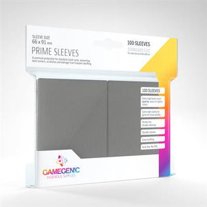 Gamegenic Prime Sleeves - Gray - Sweets and Geeks