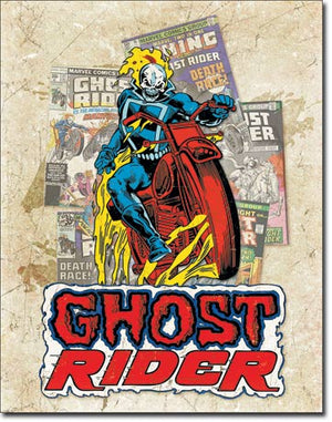 Ghost Rider - Cover Splash Metal Tin Sign - Sweets and Geeks