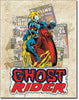 Ghost Rider - Cover Splash Metal Tin Sign - Sweets and Geeks