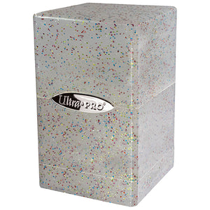 Ultra Pro Satin Tower Glitter Clear - Sweets and Geeks