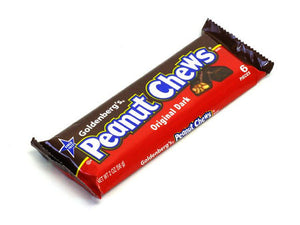 Goldenberg's Peanut Chews - Original Dark Candy Bar 2oz - Sweets and Geeks