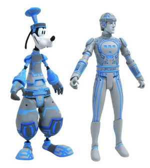 Disney Kingdom Hearts Series 3 Space Paranoids Goofy & Tron Action Figure Set - Sweets and Geeks