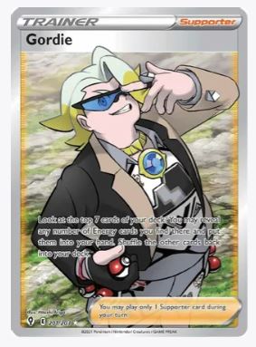 Gordie (Full Art) SWSH07: Evolving Skies # 201/203 - Sweets and Geeks