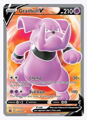 Granbull V (Full Art) SWSH09: Brilliant Stars # 159/172 - Sweets and Geeks