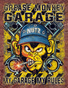 Grease Monkey Garage Tin Sign - Sweets and Geeks