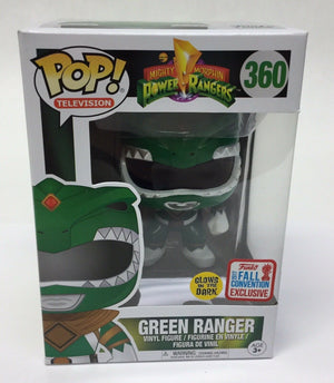 Funko Pop Television: Mighty Morphin Power Rangers - Green Ranger Glows in the Dark 2017 Funko Fall Convention Exclusive #360 - Sweets and Geeks