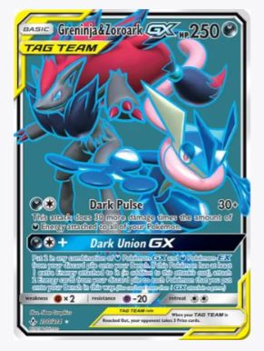 Greninja & Zoroark GX (200) (Full Art) SM - Unbroken Bonds # 200/214 - Sweets and Geeks
