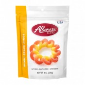 Gummi Peach Rings 8 oz Resealable Bag - Sweets and Geeks