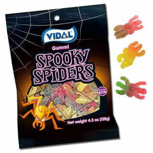 Vidal Gummi Spooky Spiders - Sweets and Geeks