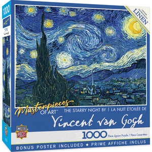 MasterPieces of Art - Starry Night 1000 Piece Puzzle - Sweets and Geeks