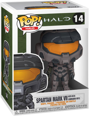 Funko Pop Games: Halo Infinite - Spartan mark Vii w/VK78 #661 (Item #51103) - Sweets and Geeks