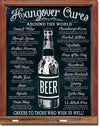 Hangover Cures Metal Tin Sign - Sweets and Geeks