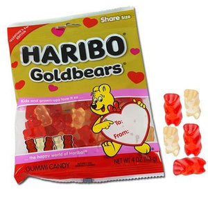 Haribo Gummi Bears Valentine's Day 4oz - Sweets and Geeks