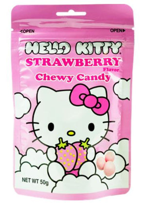 HELLO KITTY Chewy Candy Strawberry Flavor 50g - Sweets and Geeks