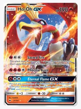 Ho-Oh GX SM - Burning Shadows	# 21/147 - Sweets and Geeks