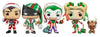 Pop Funko: DC Super Heroes - Superman in Holiday Sweater, Batman as Ebenezer Scrooge, The Joker as Santa, Harley Quinn with Helper 4-Pack (Walmart Exclusive) - Sweets and Geeks