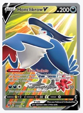Honchkrow V (Full Art) SWSH09: Brilliant Stars # 161/172 - Sweets and Geeks