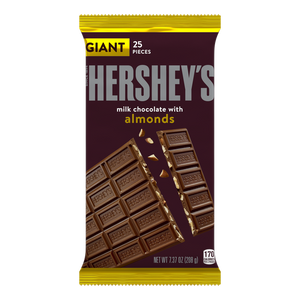 Hershey's Giant Milk Chocolate with Almonds 7.37oz - Sweets and Geeks