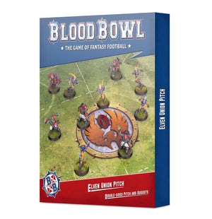 Blood Bowl: Elven Union Double-sided Pitch and Dugout Set - Sweets and Geeks