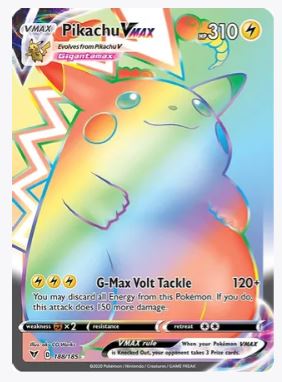Pikachu VMAX (Secret) SWSH04: Vivid Voltage # 188/185 - Sweets and Geeks