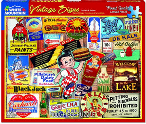 Vintage Signs 1000pc Jigsaw Puzzle - Sweets and Geeks