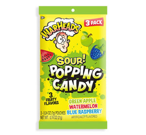 Warheads Sour Popping Candy 3pk - Sweets and Geeks