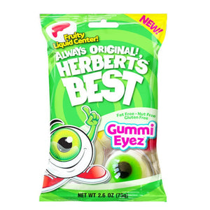 Herbert's Gummi Eyes Peg Bag 2.6oz - Sweets and Geeks