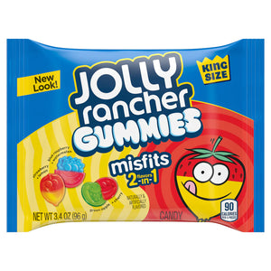 Jolly Rancher Gummies Misfits King Size 3.4oz bags - Sweets and Geeks