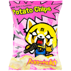 AGGRETSUKO Pink Salt Flavor Potato Chips 54g - Sweets and Geeks