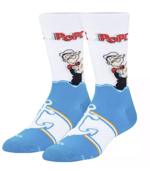Mens Folded Crew - Popeye the Sailor Man - Sweets and Geeks