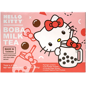 Hello Kitty Boba Milk Tea 4 Powder Set - Sweets and Geeks