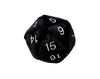 UP d20 Jumbo Plush Black - Sweets and Geeks
