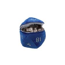 UP d20 Plush Dice Bag Blue - Sweets and Geeks