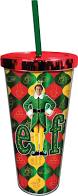 Elf Foil Cup w/Straw, 20 ounces - Sweets and Geeks