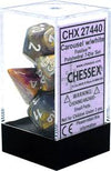 Festive Polyhedral Dice Block (7 Dice) - Sweets and Geeks