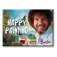 Bob Ross Happy Painting Magnet - Sweets and Geeks